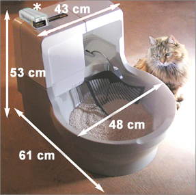 Samočistící kočičí toaleta